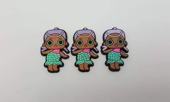 Aplique LOL Merbaby Emborrachado de 3,5cm