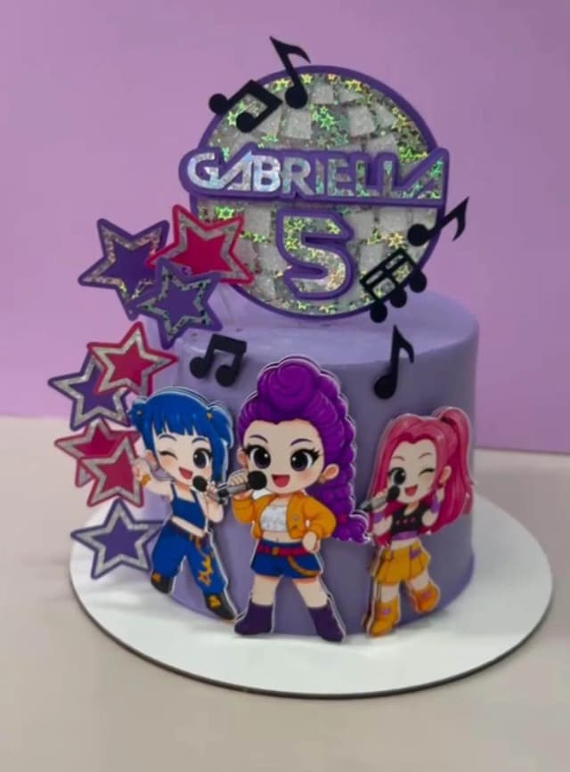 Arquivo de Corte TOPO DE BOLO GUERREIRAS DO POP