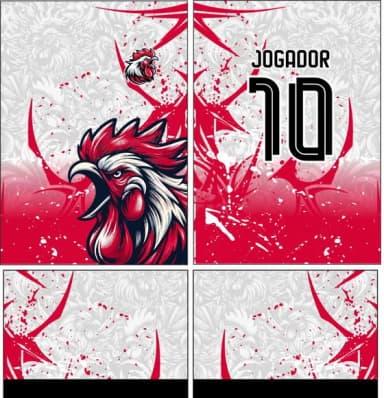 Arte Vetor Camisa Interclasse Galo 338