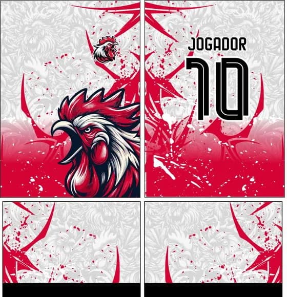 Arte Vetor Camisa Interclasse Galo 338
