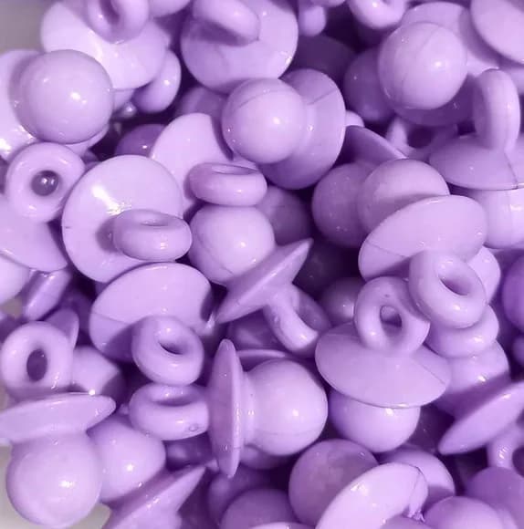 Pingente Chupetinha Lilás Leitosa 2,5cm - 20 Unidades
