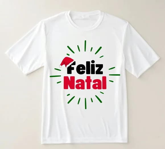 Camiseta Feliz Natal Unissex