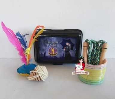Maleta Baú Boa Infância Personalizado Wandinha
