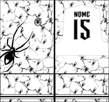 Arte Vetor Camisa Interclasse Aranha Venenosa 406