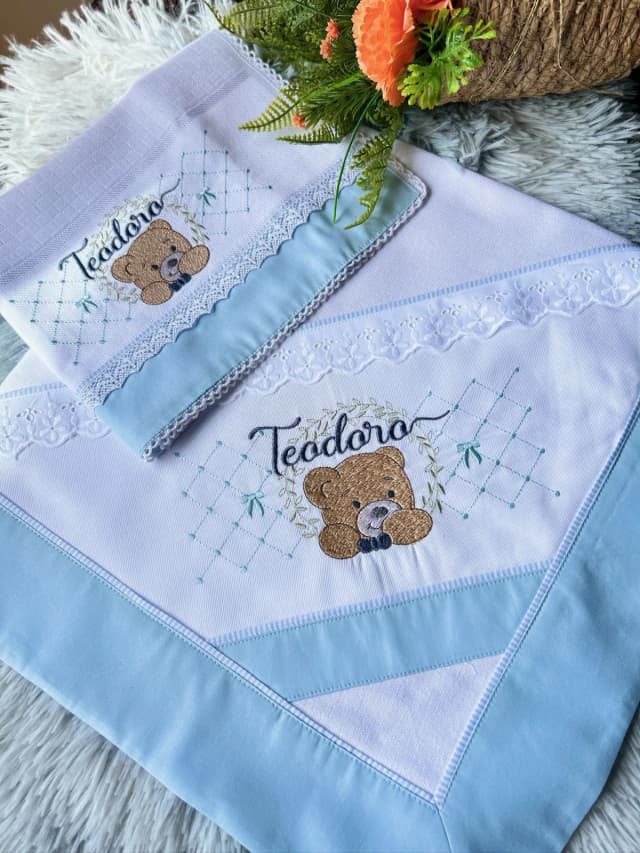 Cueiro flanela personalizada