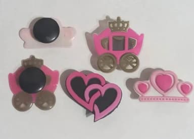 Pins para Crocs Princesa Variados - 6 Unidades