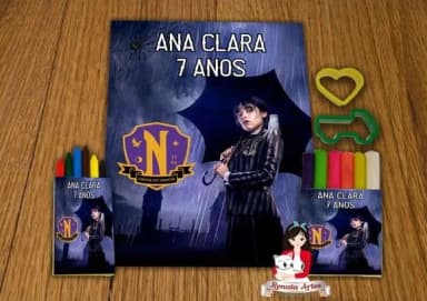 Kit Passatempo Personalizado Wandinha