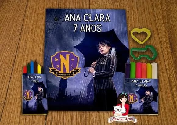 Kit Passatempo Personalizado Wandinha