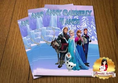Revista de Colorir com Giz Frozen