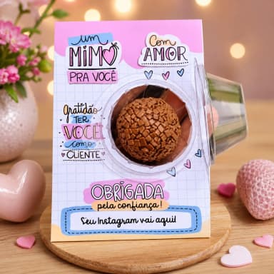 Arquivo de corte  digital- Cartão Brigadeiro