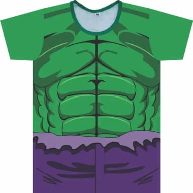 Camiseta Infantil Super Herói Verde
