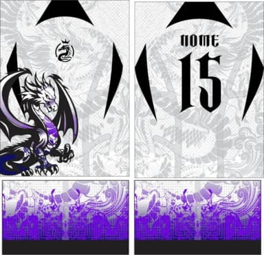 Arte Vetor Camisa Interclasse Dragão Violeta Mod-213