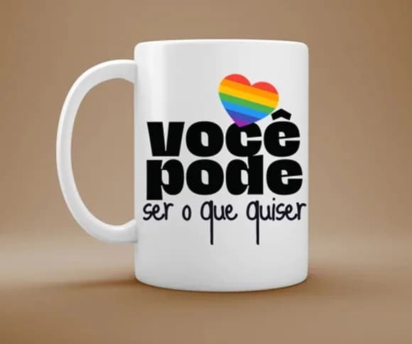 Caneca Lgbtqia+ Você Pode Ser o Que Quiser