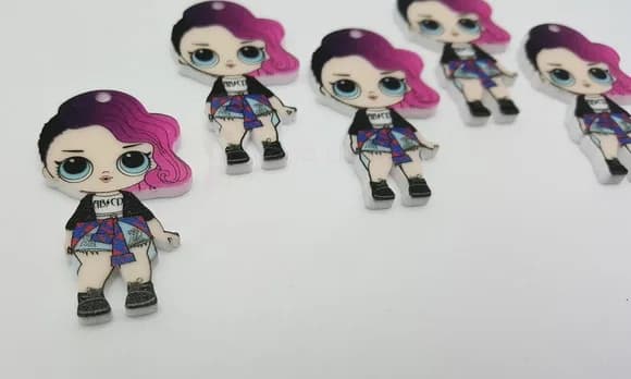Pingente LOL Rocker em Acrílico UV de 4cm