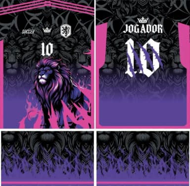 Arte Vetor Camisa Interclasse Leão 332