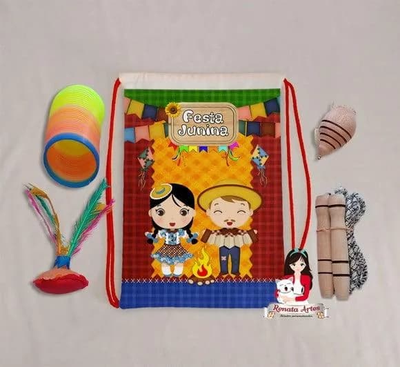Mochila Boa Infância Tema Festa Junina