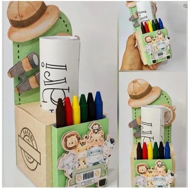 Caixa Kit Colorir - Qualquer Tema