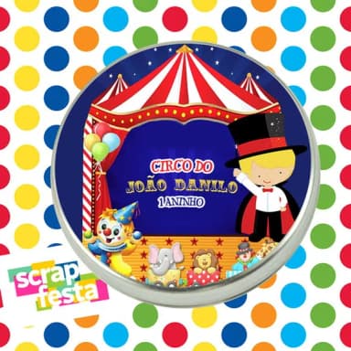 Latinhas Personalizadas Festa Circo