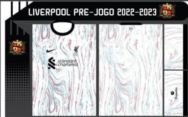 Vetor Da Camisa Liverpool Kit 22-23