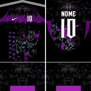 Arte Vetor Camisa Interclasse Pantera 405