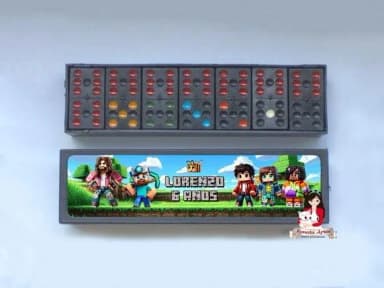 Dominó Personalizado Minecraft Filme