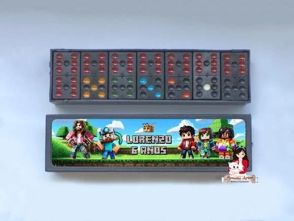 Dominó Personalizado Minecraft Filme