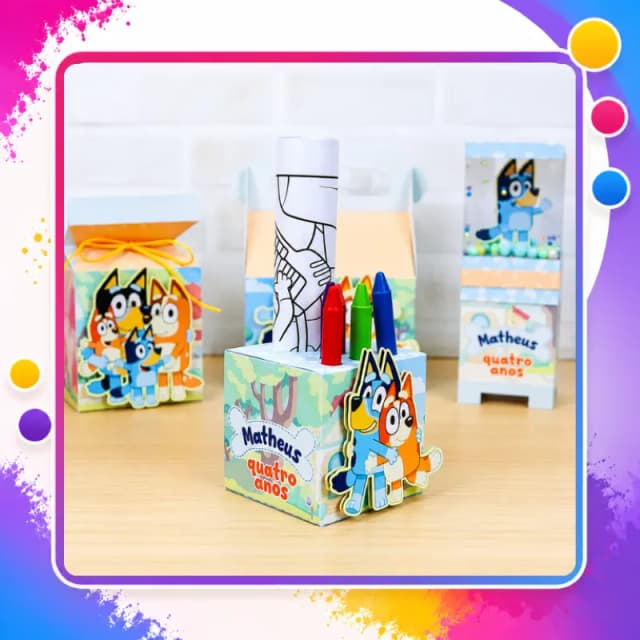 Caixa Kit Colorir - Qualquer Tema