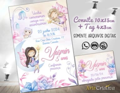 Convite Digital C/tag Jardim das Fadas 8
