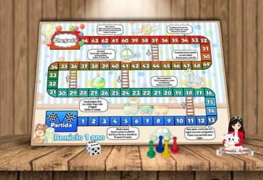 Tabuleiro Educativo Brinquedos Vintage