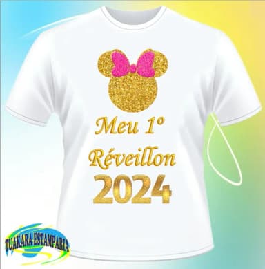 Camiseta Meu 1º Réveillon Minnie 2024
