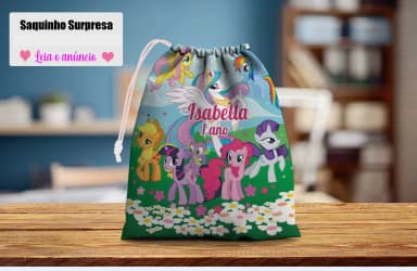 Saquinho Supresa para lembrancinhas My Pony Litlle