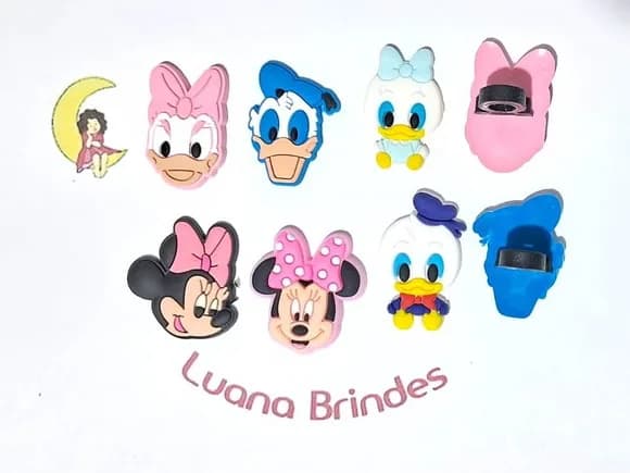 Ponteira P/lápis Minnie Baby Emborrachada Pacote C/6 Unidade