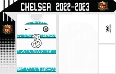 Vetor Da Camisa Do Chelsea 2021/2023