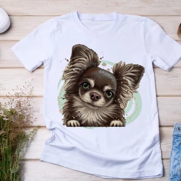 Camiseta Chihuahua Dog Pet Lover Amante de Cães