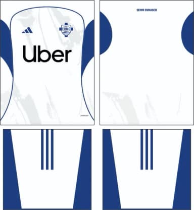 Arte Vetor Camisa Como 1907 Visita 2025-2026
