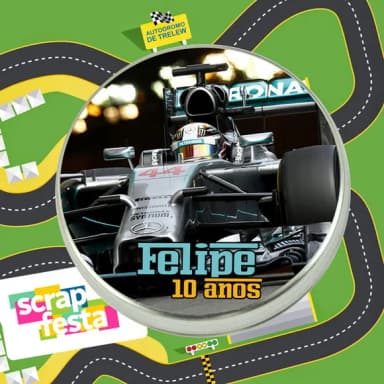 Latinhas Personalizadas Festa Corrida Fórmula 1
