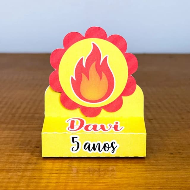 PEGUE E MONTE - Porta Bis Duplo Personalizados BOMBEIRO - Decoração de Festa | Lembrancinhas | Aniversário | Personalizados