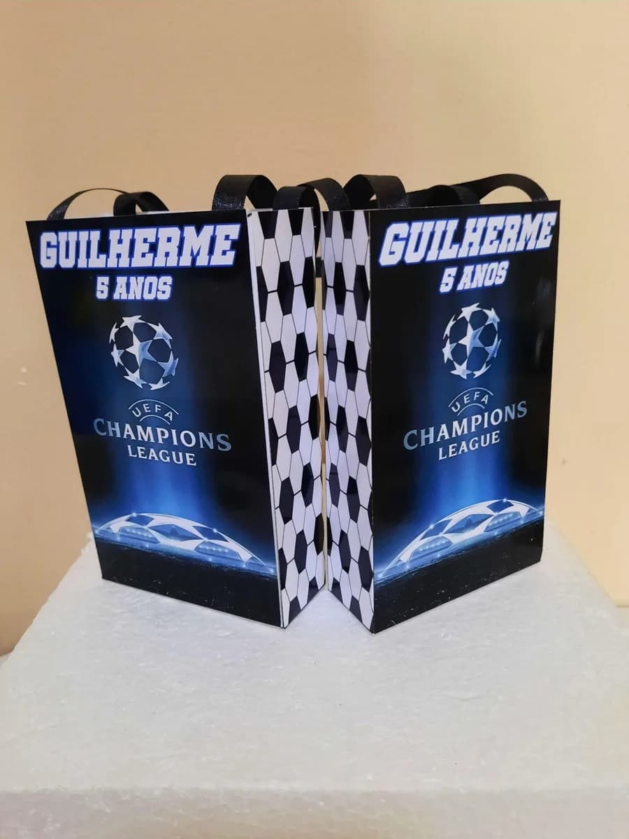 Sacolinhas Personalizadas Champions League para Lembrancinhas