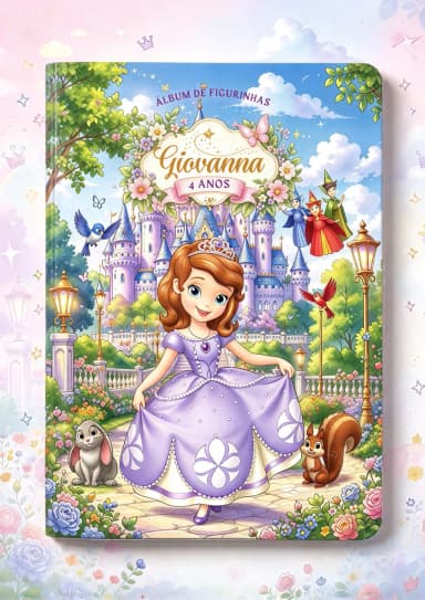 Princesa Sofia Álbum de Figurinhas + Desenhos para Colorir + Atividades