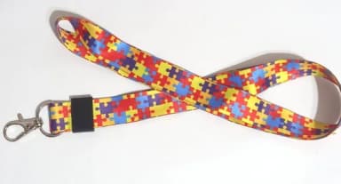 Cordão Autismo para Crachá - 3 Unidades