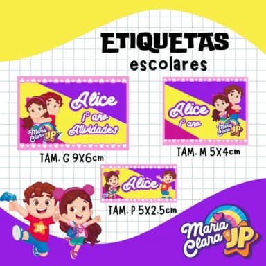 60 Etiquetas Escolares