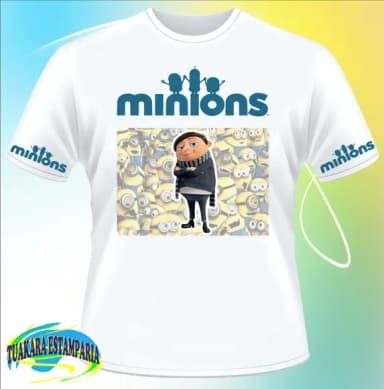 Camiseta Minions E Gru 02