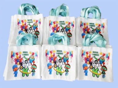 Ecobag Personalizada - Kit com 15 Unidades Tamanho 20x20
