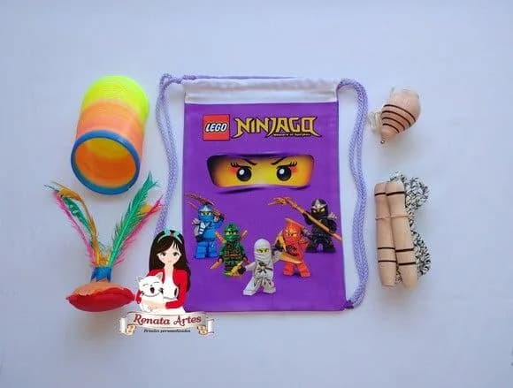 Ninjago - Mochila Boa Infância Tema Ninja Go Nya