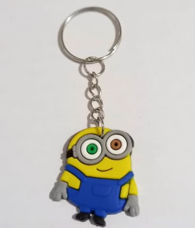Chaveiro Minions Emborrachado -5 Unidades