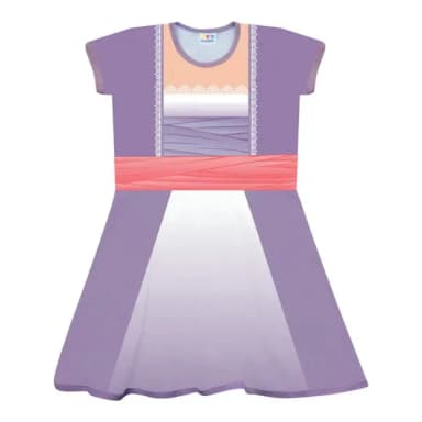 Vestido Infantil Titanic Roxo e Rosa – Fantasia Temática Inspirada no Filme Titanic para Meninas | Ricardo Fantasias