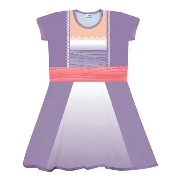 Vestido Infantil Titanic Roxo e Rosa – Fantasia Temática Inspirada no Filme Titanic para Meninas | Ricardo Fantasias