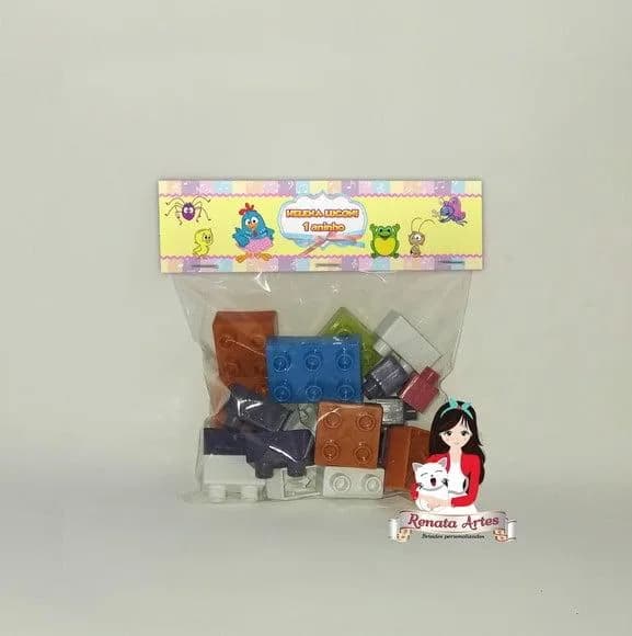 Blocos de Monta Personalizado Galinha Pintadinha Candy Color