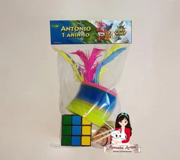 Kit Brinquedos Retrô Personalizado Tema Super Wings