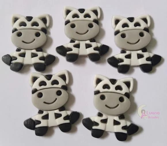 Aplique Zebra Emborracada - Pct C/7 Unid